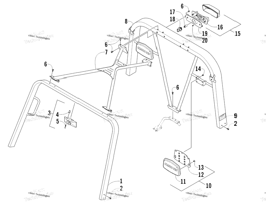 Canopy And Taillight Assembly