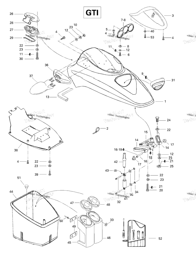 Front Storage Compartment (Gti)