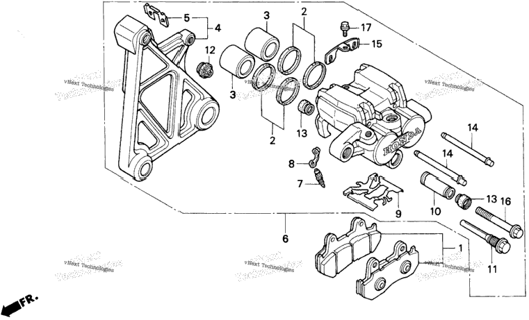 Rear Brake Caliper