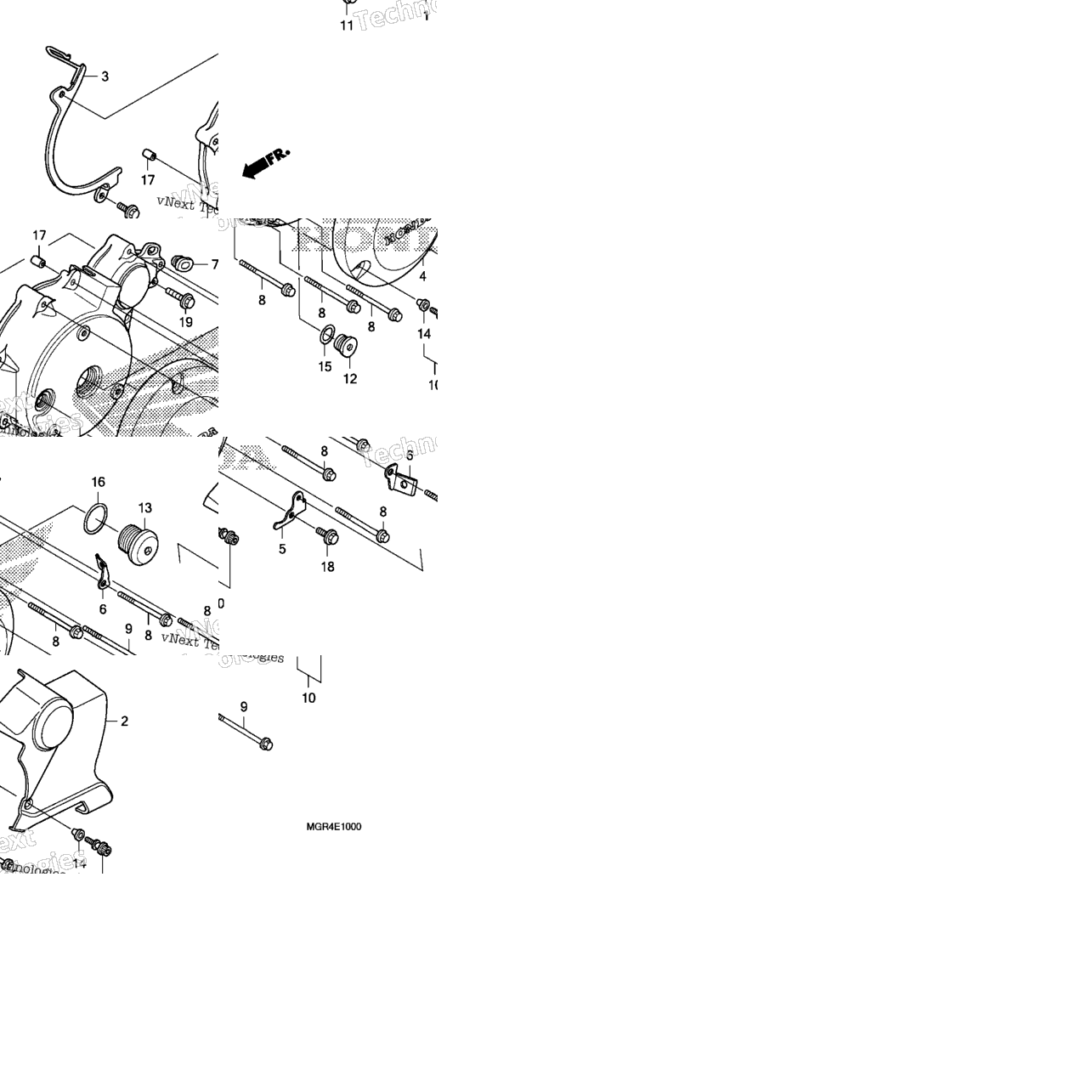 Left Crankcase Cover @Alternator Cover