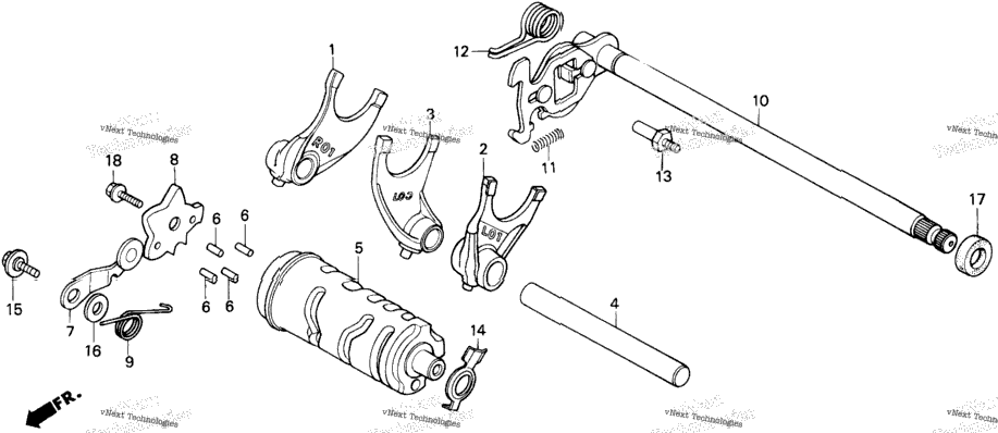 Gearshift Drum