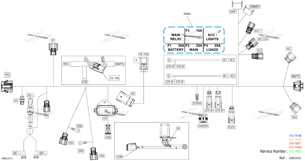 Electric - Main Harness - 515179371