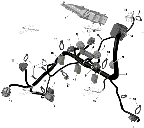 Rotax - Engine Harness And Electronic Module