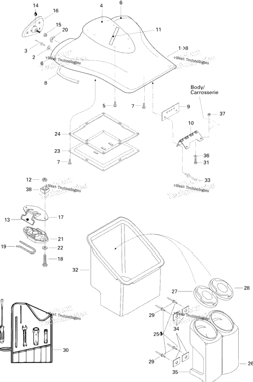 Front Storage Compartment