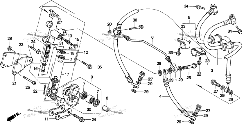 Second Master Cylinder