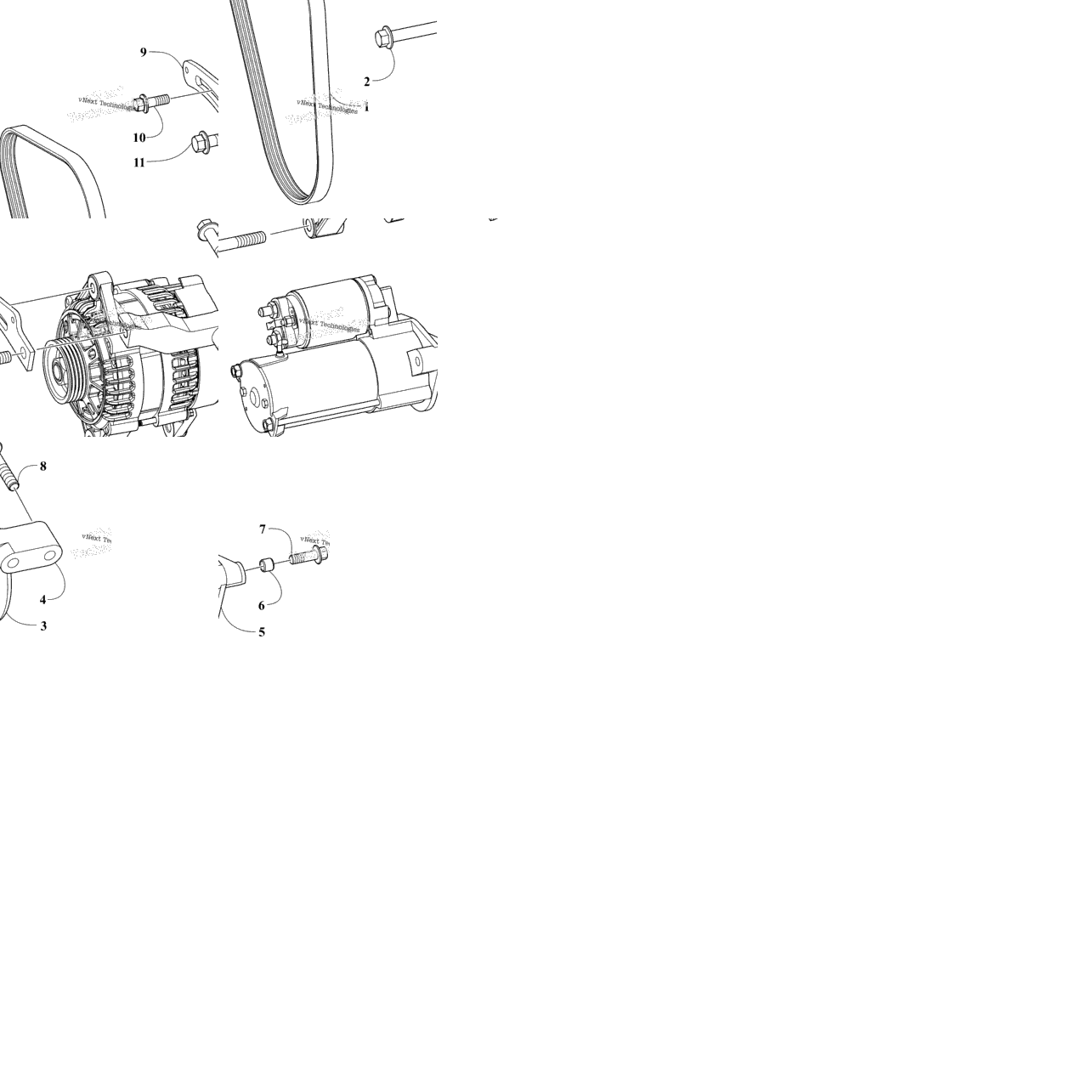 Starter And Alternator Assembly
