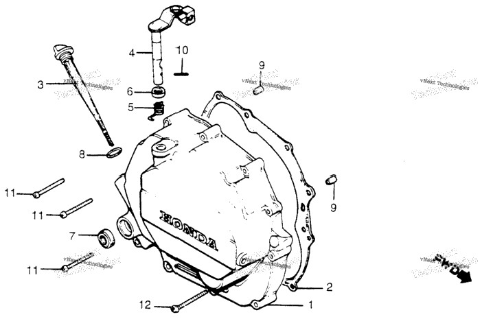 Right Crankcase Cover
