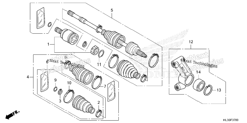 Rear Knuckle@Rear Driveshaft