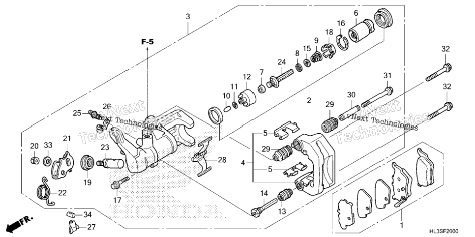 Rear Brake Caliper