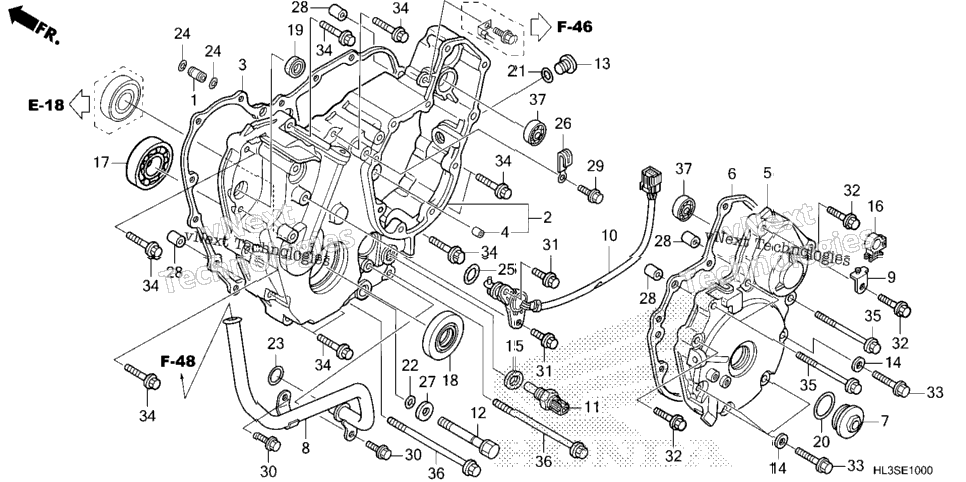 Rear Crankcase Cover