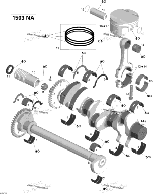 Crankshaft, Pistons And Balance Shaft