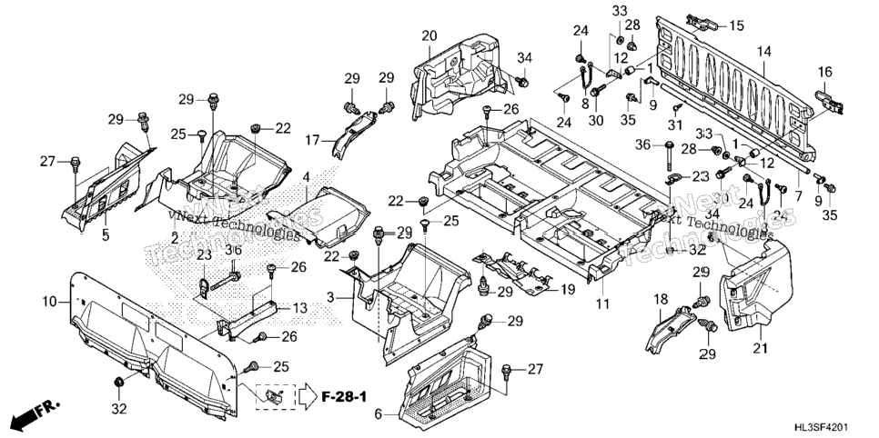 Bed Plate@Rear Gate (2)