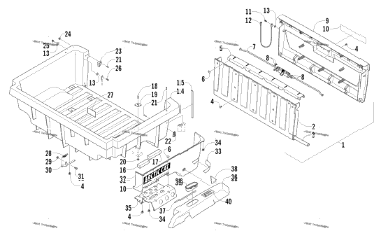 Cargo Box And Tailgate Assembly