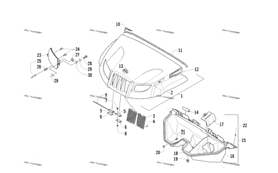 Hood And Headlight Assembly