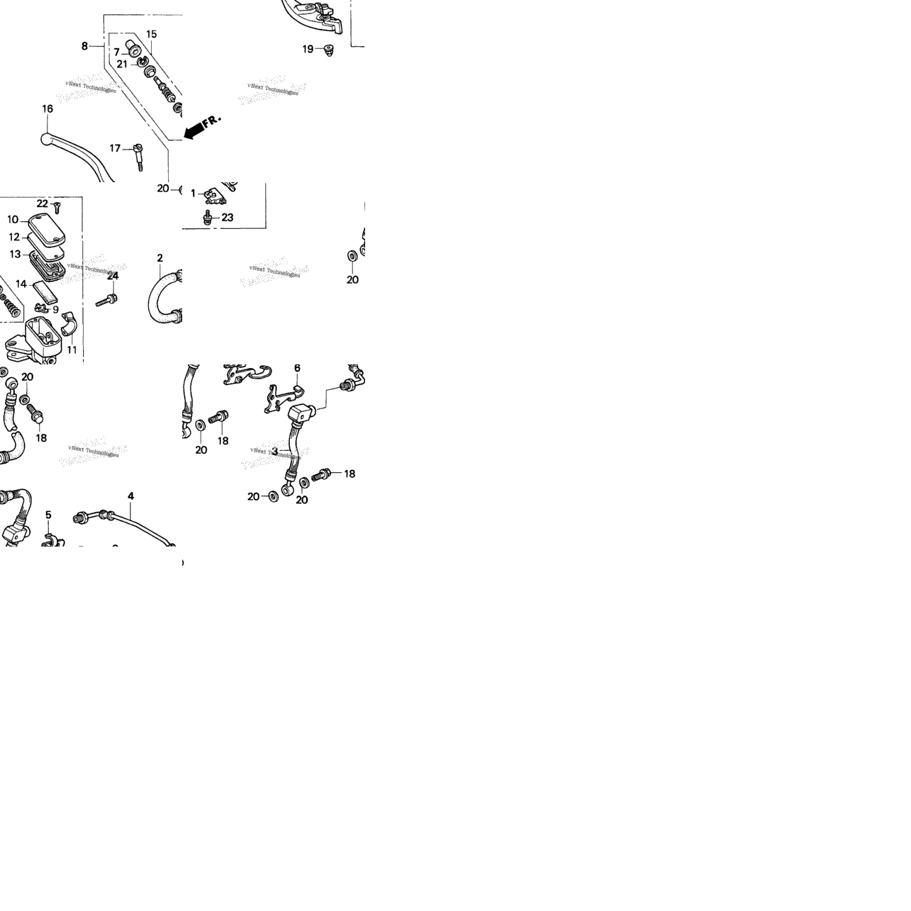 F3 Fr. Brake Master Cyl. 95-96