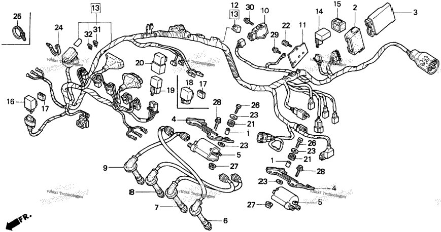 F3 Wire Harness 95-96