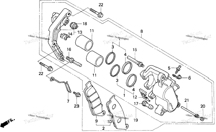 Front Brake Caliper