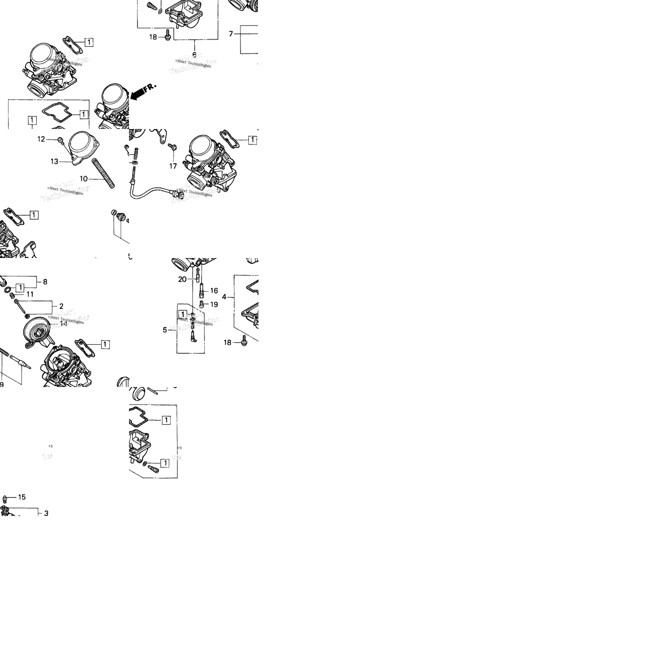 F2 Carburetor Components 91-94
