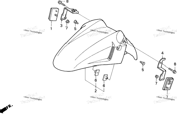 F2 Front Fender 91-94