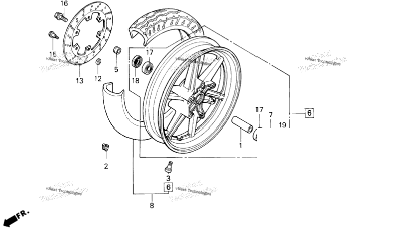 F2 Front Wheel 91-94