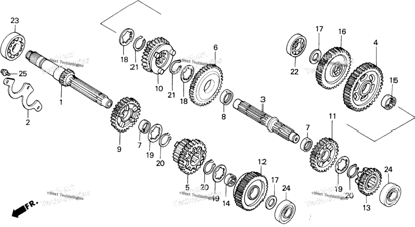 Vt1100c2transmission 95-97