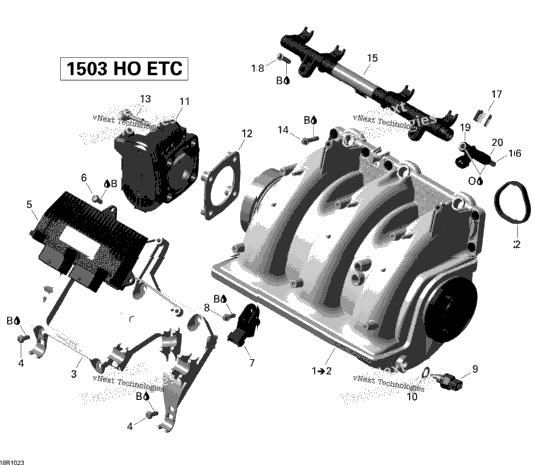 Air Intake Manifold And Throttle Body