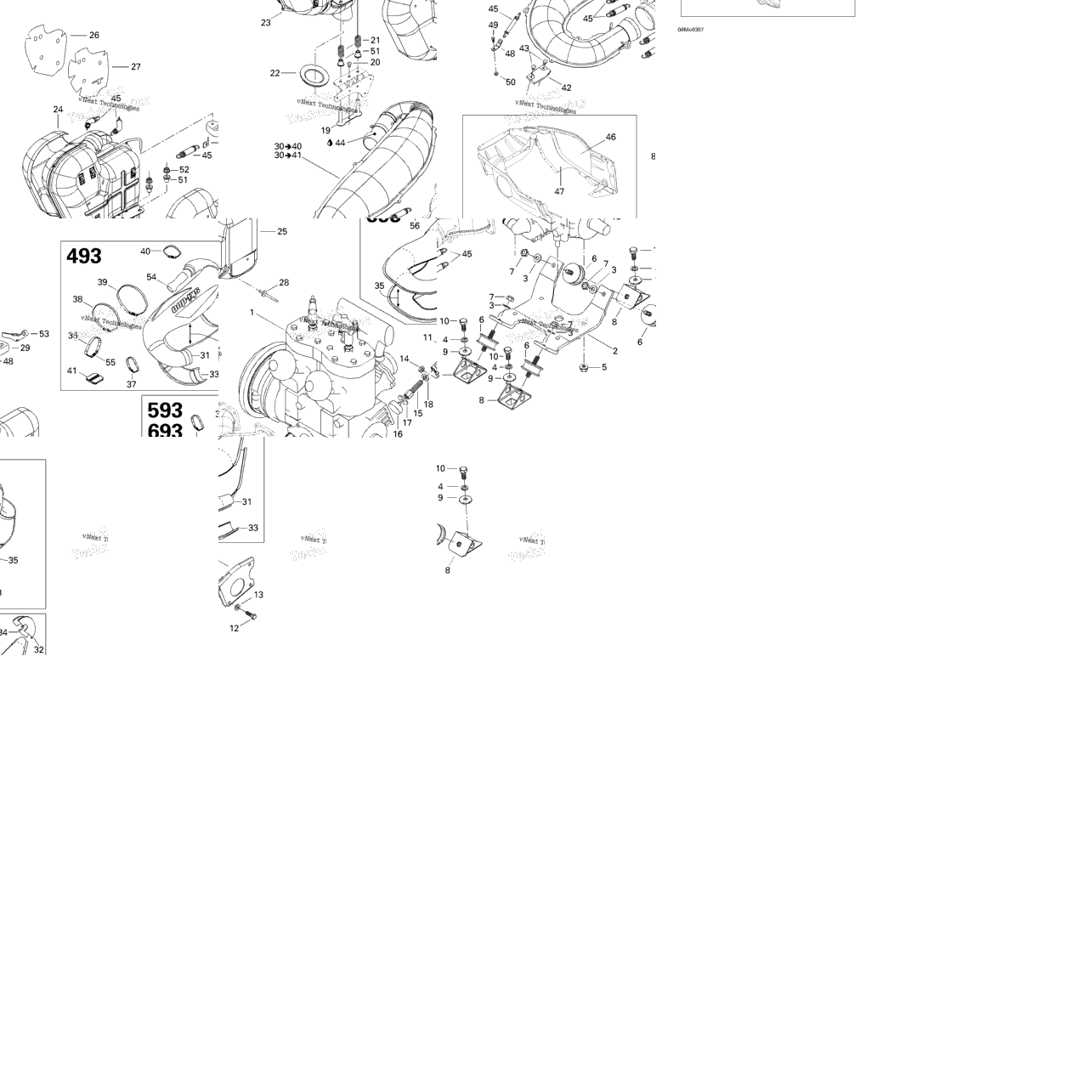 Engine Support And Muffler