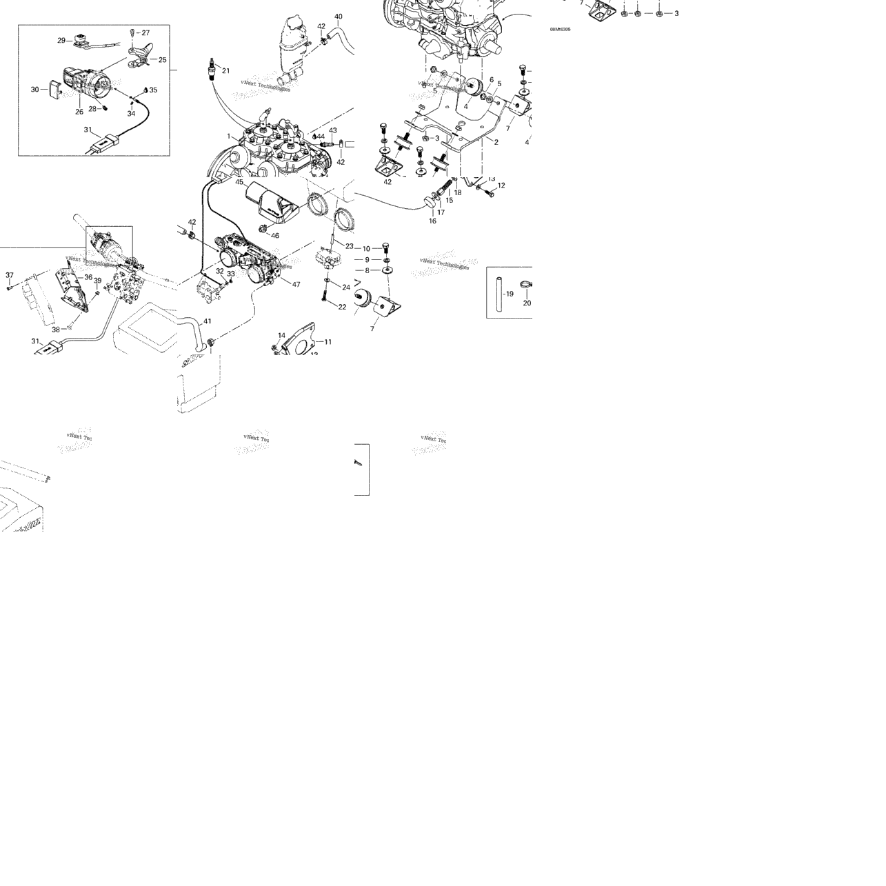 Engine Support, Dpm, Throttle Handle
