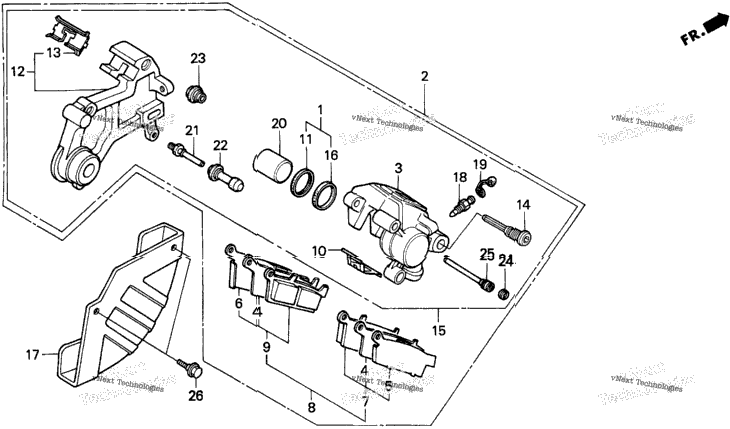 Rear Brake Caliper
