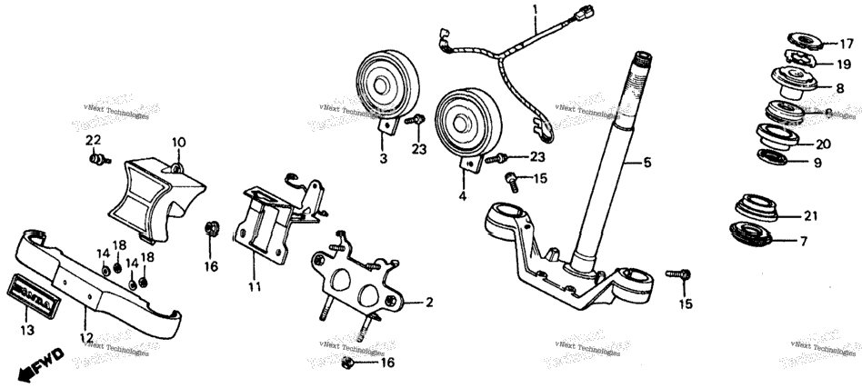 Steering Stem + Horn