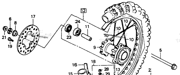 Rear Wheel 92-95
