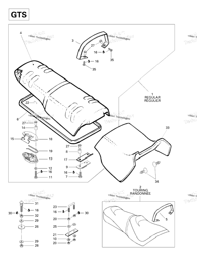 Seat And Engine Cover (Gts)