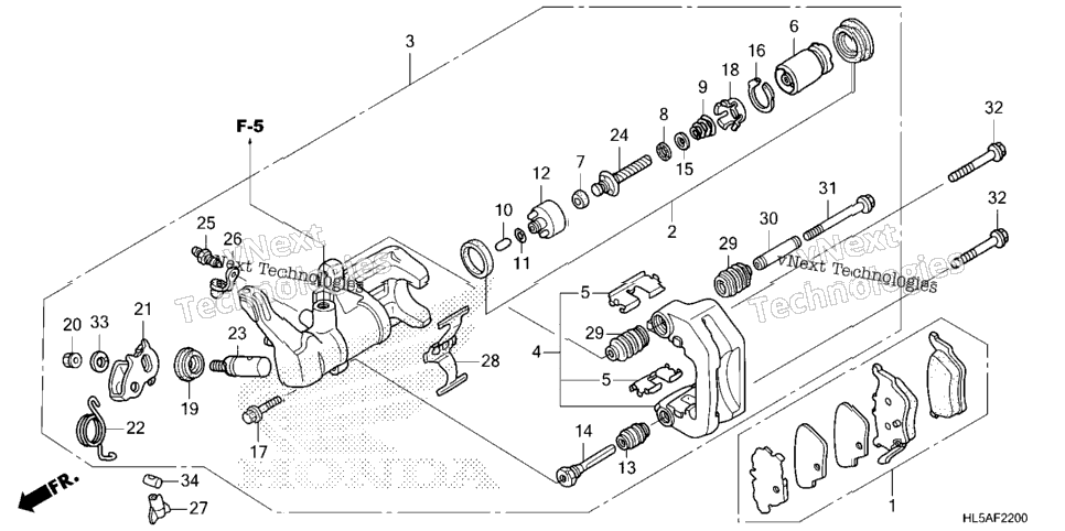 Rear Brake Caliper