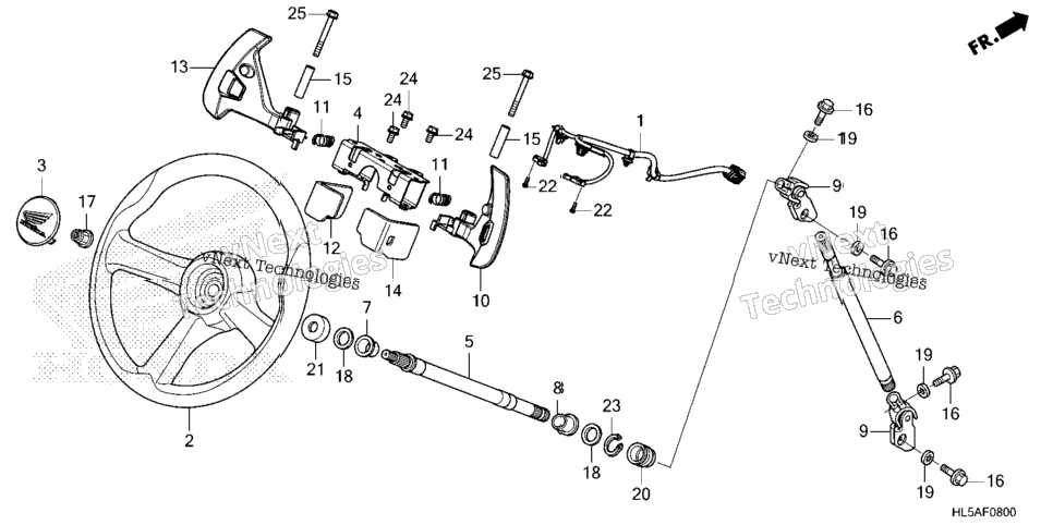 Steering Wheel@Steering Shaft