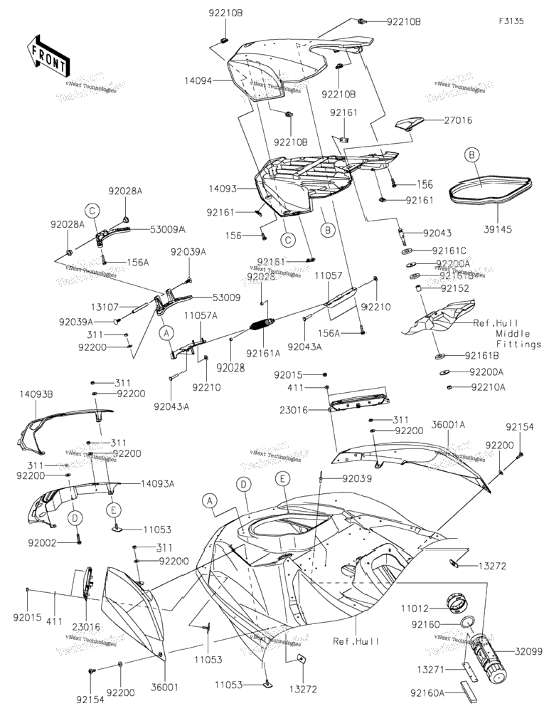 Hull Front Fittings