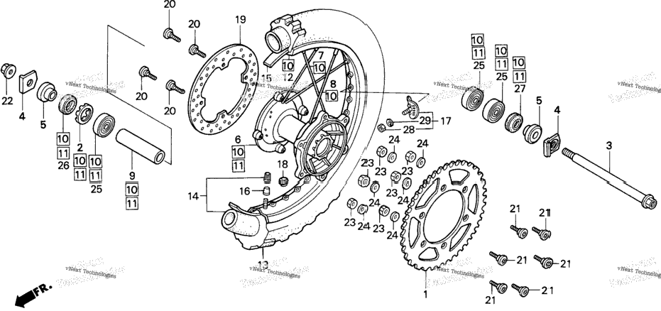 Rear Wheel 92-97