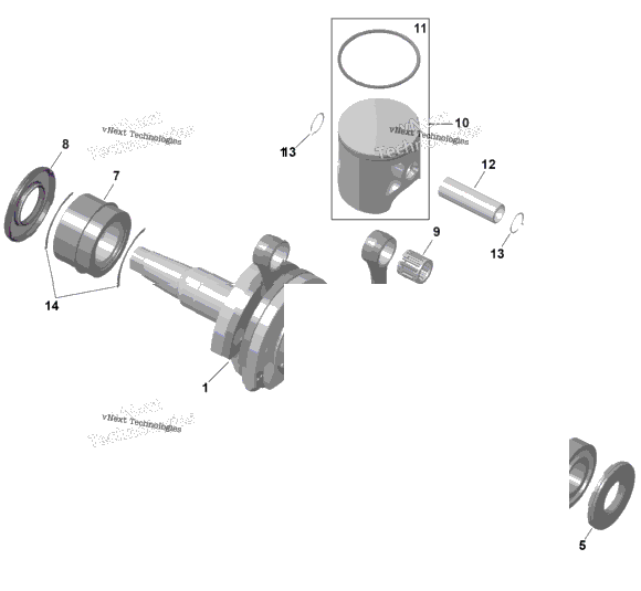 Rotax - Crankshaft And Pistons