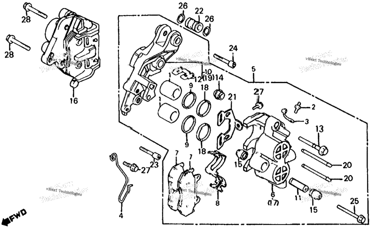 Front Brake Caliper
