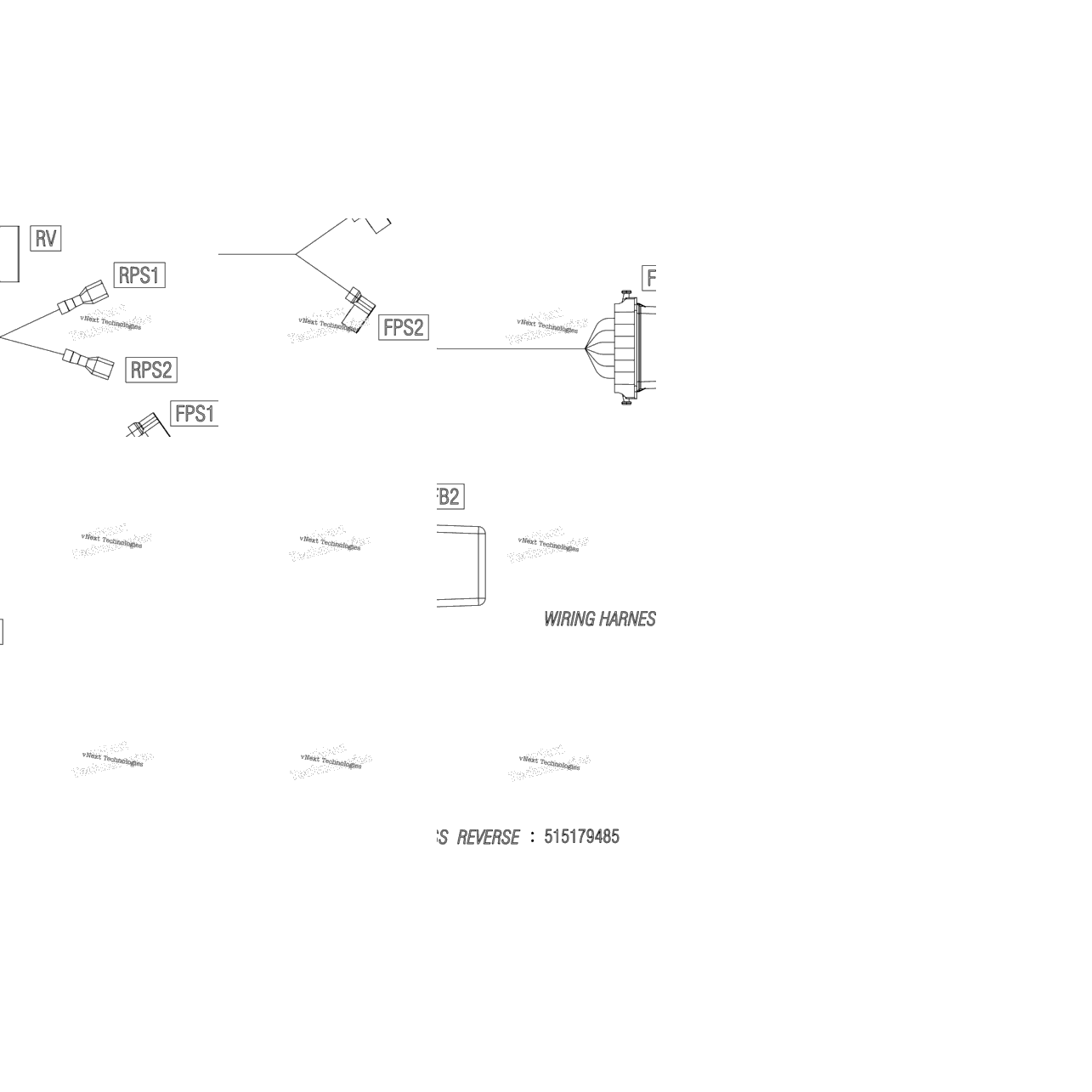 Electric - Reverse Wiring Harness - 515179485