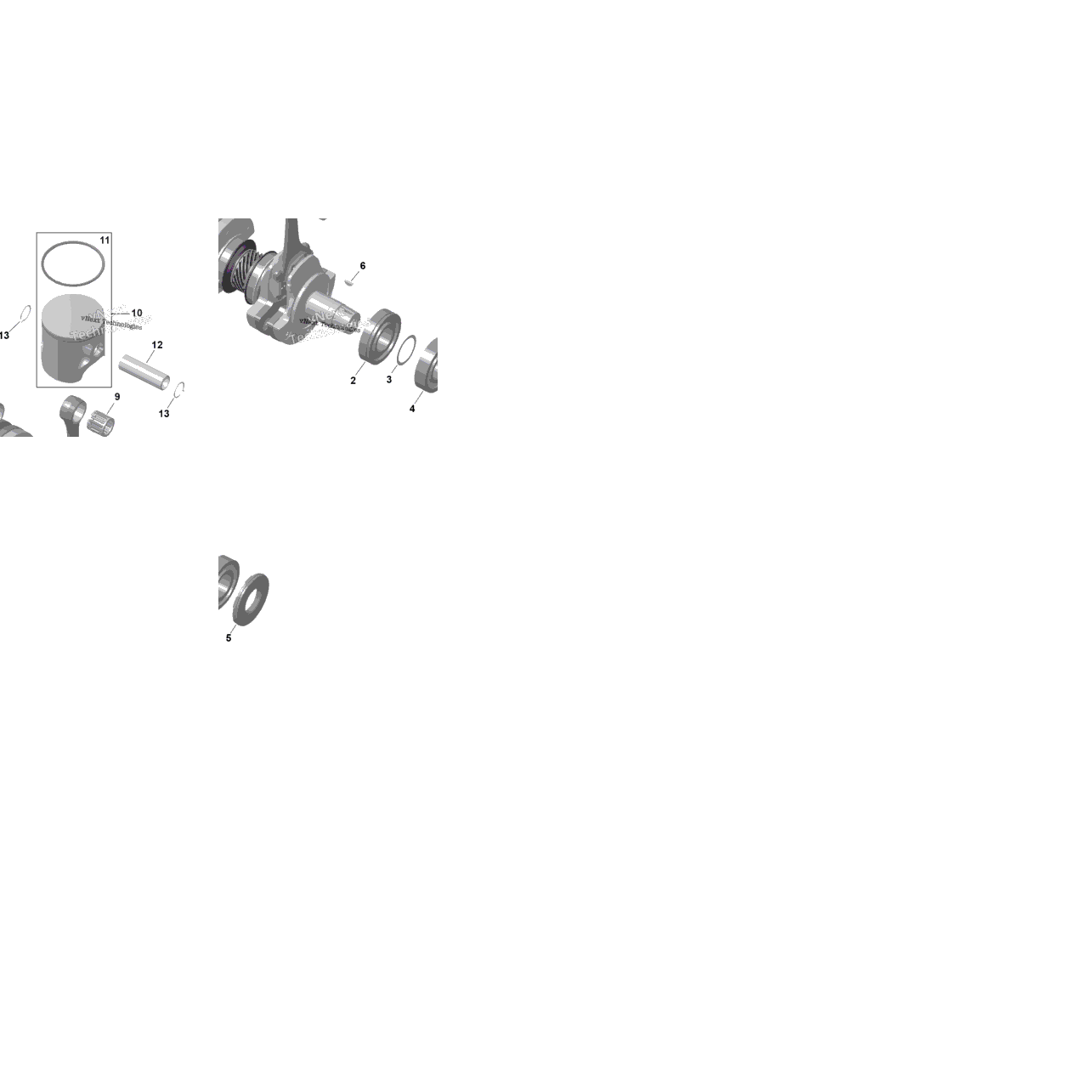 Rotax - Crankshaft And Pistons