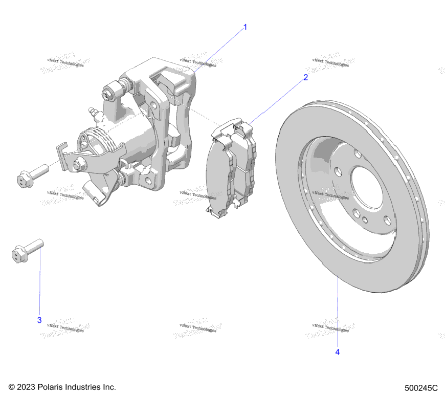 Brakes, Caliper, Rear