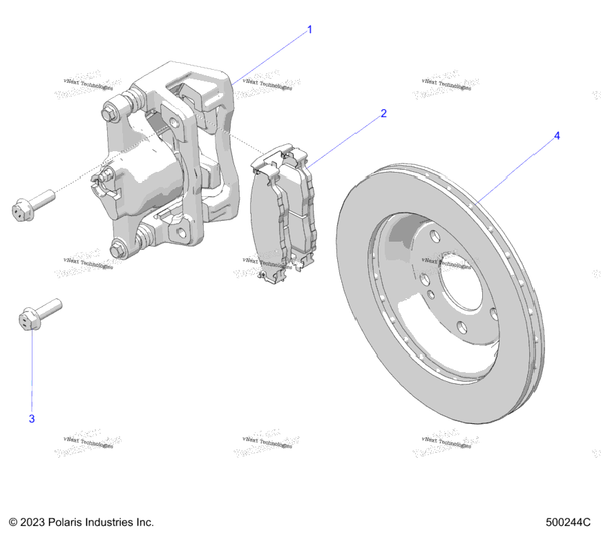 Brakes, Caliper, Front