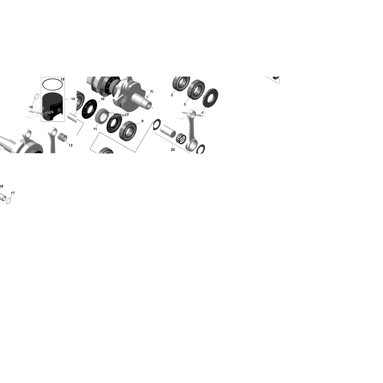 Rotax - Crankshaft And Pistons