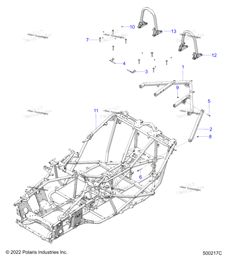 Chassis, Main, And Rear Asm