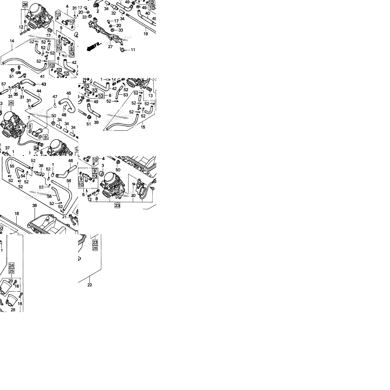 F3 Carburetor Assy. 95-96