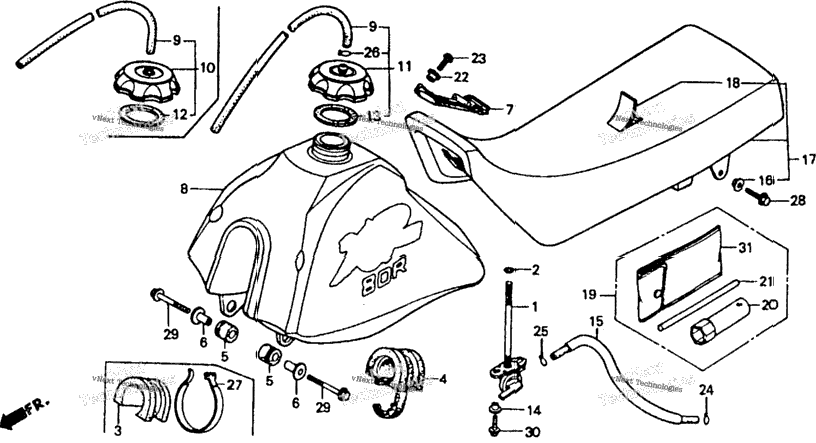 Fuel Tank + Seat