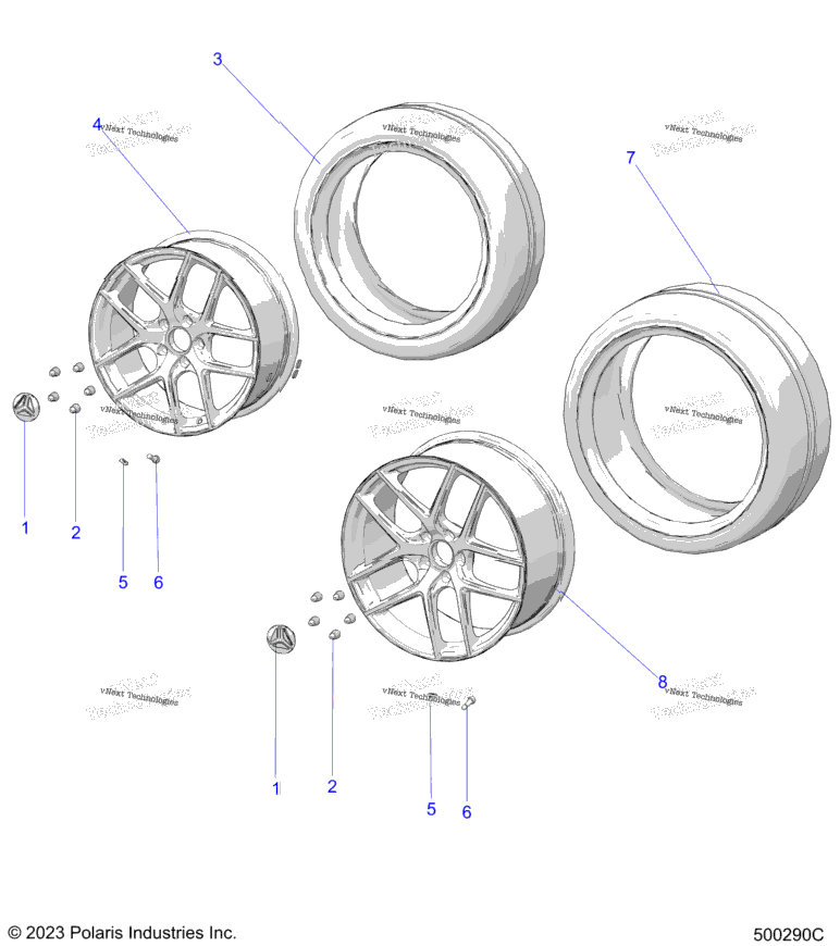 Wheels, Front And Rear