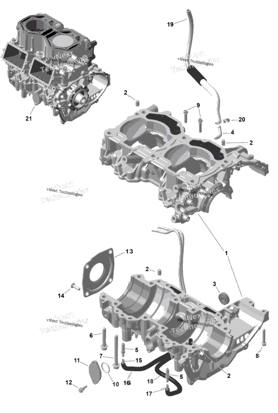 Rotax - Crankcase