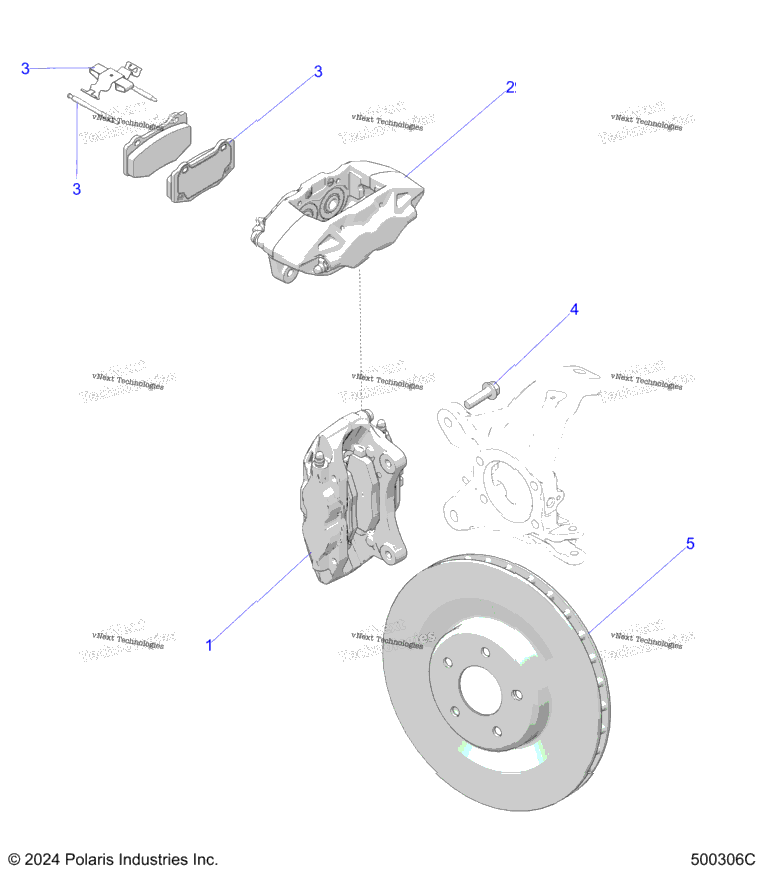 Brakes, Caliper, Front