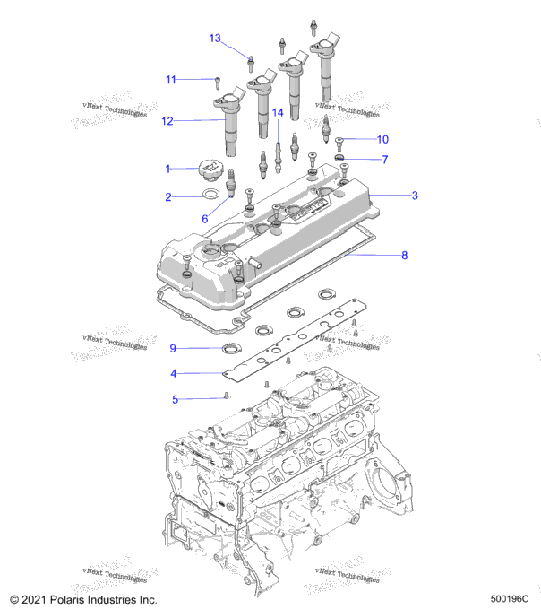 Engine, Valve Cover T24aaggd